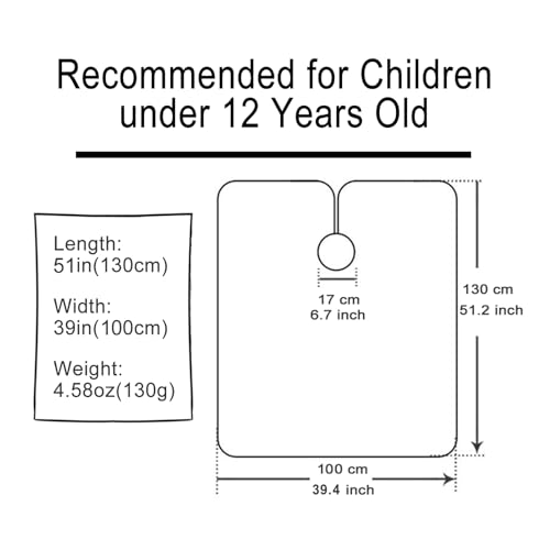 Pelocapa Kids Hair Cutting Capes Waterproof Salon Cape for Children - 39"×51"