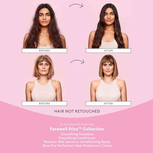 Briogeo Farewell Frizz Blow Dry Perfection & Heat Protectant Cr?me, Anti Frizz Hair Cream with Argan Oil for Styling, Silicone-free, Heat Protectant, Smooths Hair, Vegan, Cruelty-Free