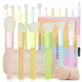 18-Piece Makeup Brush Set with Storage Bag & Sponges