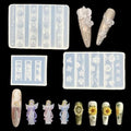 3Pcs Flower Nail Art Silicone Molds - 3D Floral Designs Kit