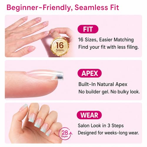 Beetles 3PCS Marble Base Top Coat Gel Set with Nail Glue