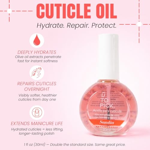 UTOPICK Watermelon Cuticle Oil for Nails - Nourishing 30ml with Olive Extract