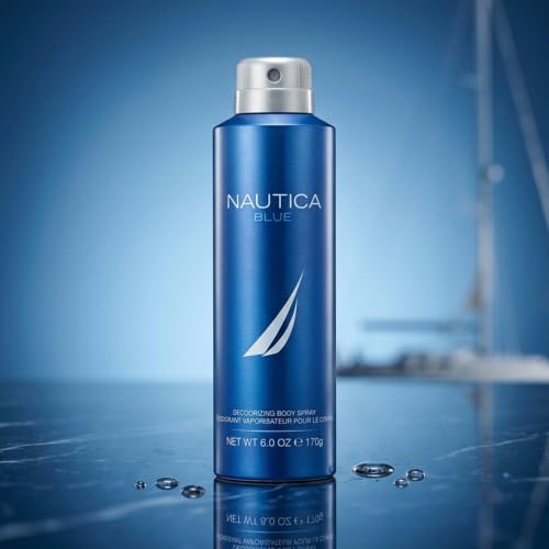 Nautica Blue Men's Body Spray 6 oz | Long-Lasting Fragrance