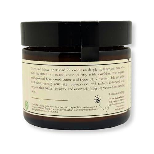 Tallow & Hemp Body Butter ? Whipped Grass?Fed Tallow + Hemp Seed Butter ? Calming Chamomile/Sandalwood/Lavender ? Deep Hydration for Dry & Sensitive Skin (2 oz)