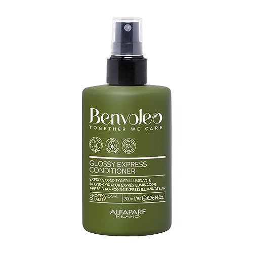 ALFAPARF MILANO Benvoleo Glossy Express Conditioner for Dull Hair - Clean, Vegan, Sustainable Hair Care - Provides Softness and Radiance - Paraffin Free - Natural Ingredients - 6.76 FL. Oz.