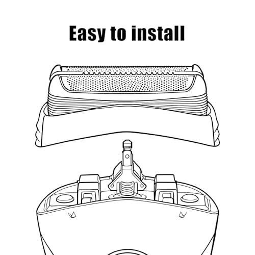 32B Replacement Shaver Head for Braun Series 3,Shaving Razor Head Suitable for Braun S3 3000s 3010s 3020s 3030s 3040s 3050cc 3070cc 3080s 3090cc 310s 320 330 340 350cc ect (2PCS)