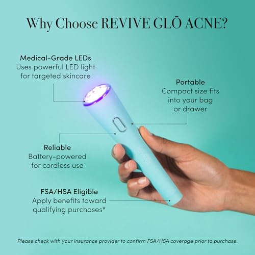 Revive Glo Acne Wand - Red & Blue Light Therapy