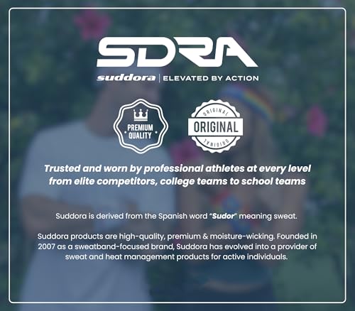 Suddora England Headband & Wristbands Set - Moisture Wicking