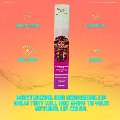 Juvia's Place The Nubian Nourishing Lip Balm | Peppermint ? Moisturizing Lip Chap, Long-Lasting Hydration with Baobab, Manketti, Sunflower and Jojoba Oils, Vegan & Cruelty-Free - 0.6oz