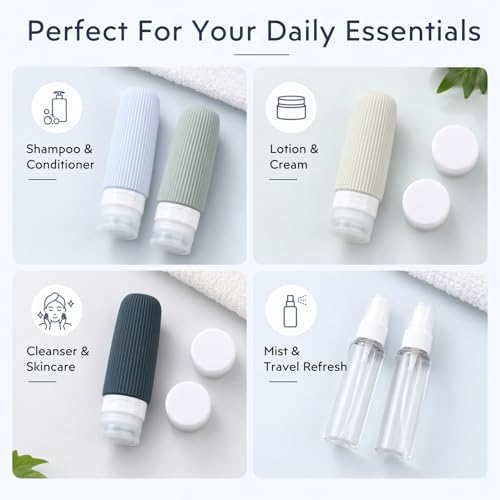 16-Pack TSA-Approved Travel Bottles Set with Jars & Accessories