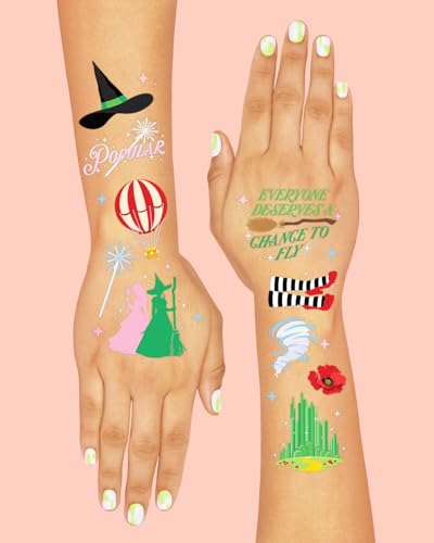 xo, Fetti Witch Temporary Tattoos - 52 Iridescent Foil Pcs