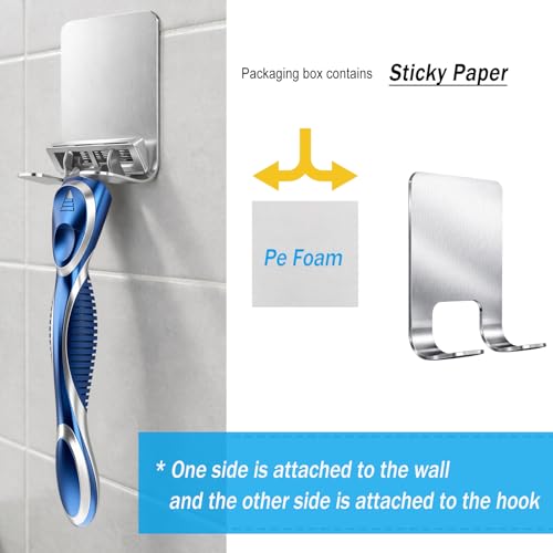 6-Blade Manual Razor for Men with Lubricating Strip, 1 Ergonomic Non-Slip Handle Includes 12pack Razor Blade Refill Cartridges, with Hanging Hook & Cleaning Brush, Full Washable Design