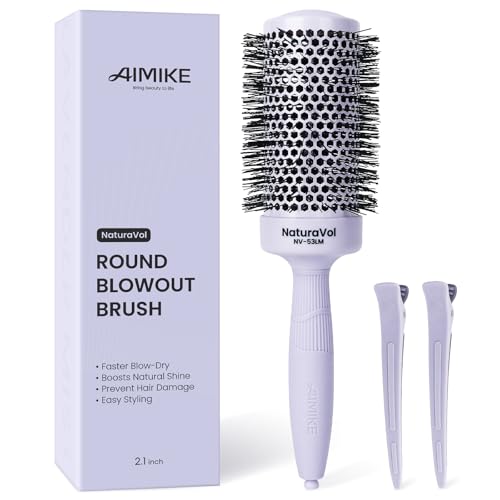 AIMIKE NaturaVol Round Brush for Fine Hair Blow Dry
