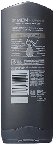 Dove Men+Care Body and Face Wash, Deep Clean, 13.5 Ounce (Pack of 3)