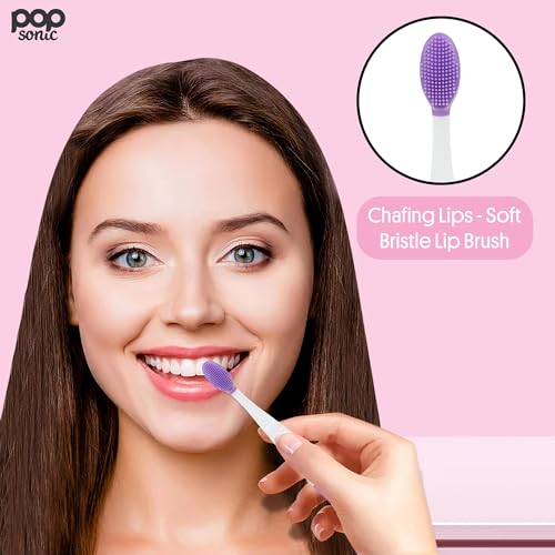 Pop Sonic Lip Exfoliator Brush - Electric Sonic Vibration for Chapped Lips