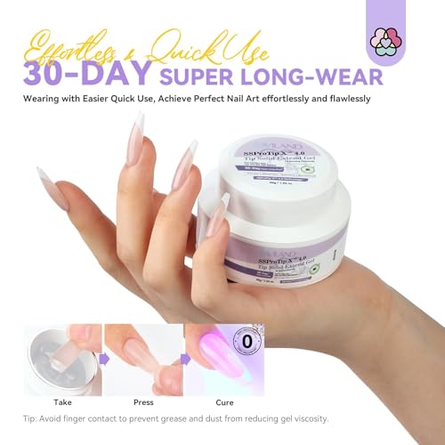 SAVILAND 60g Solid Builder Nail Gel & 30g Nail Glue Kit for Long-Lasting Manicure