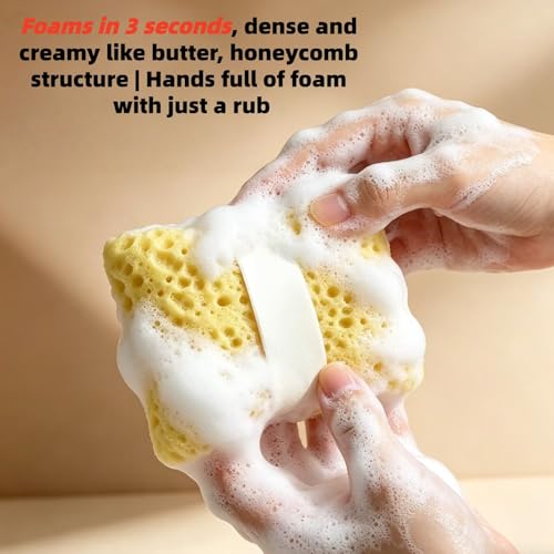 Honeycomb Soap Saver Bag – Cotton Mesh Foaming Net for Bar Soap