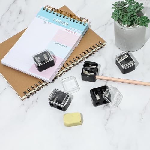 5-Pack Dual-Hole Cosmetic Pencil Sharpener for Eyeliner & Lip Pencils