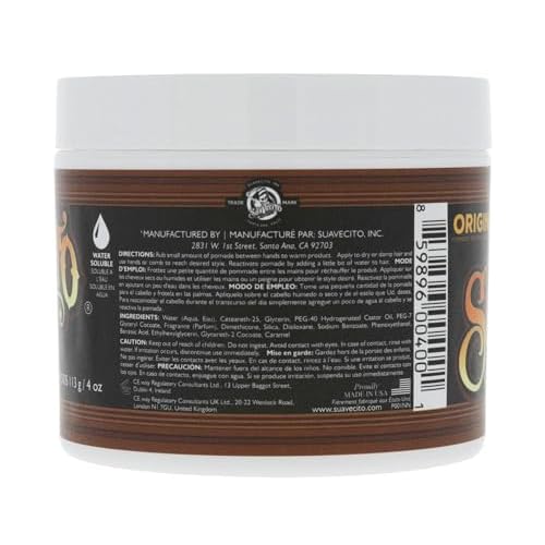 Suavecito Pomade For Men - Medium Hold Shine Water Based oz Pack Wax Like Flake All Day Hair Free Gel Hairstyles Easy To Wash Out