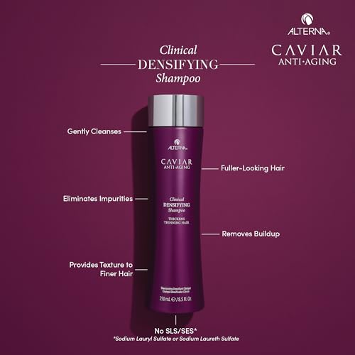 CAVIAR Anti-Aging Clinical Densifying Shampoo | For Fine, Thinning Hair | Thickens Hair, Protects Scalp | Sulfate Free