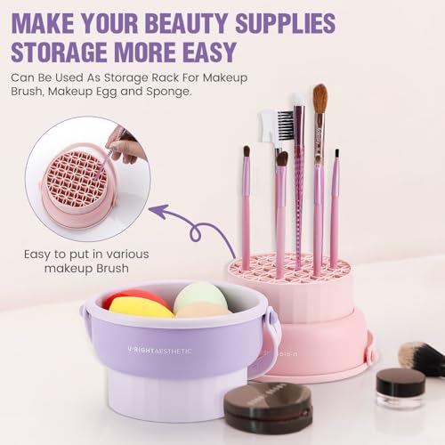 GOLIKEE Makeup Brush Cleaner Mat - 3 in 1 Silicone Bowl