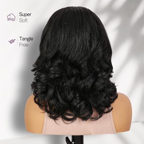Half Wig Loose Curly Synthetic Hair for Black Women