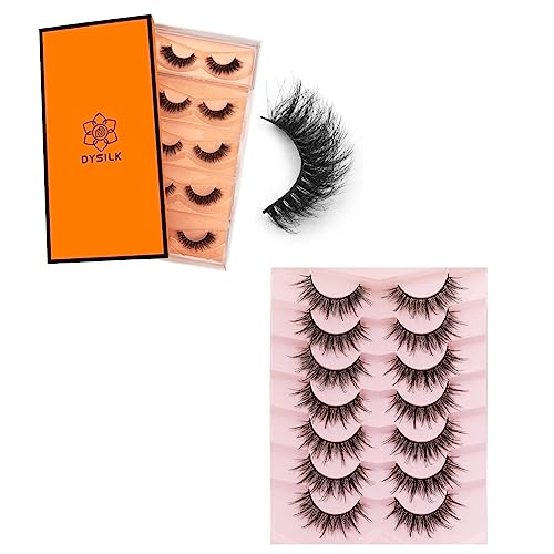 DYSILK Mink Lashes Fluffy Eyelashes Fake Eyelashes Manga Lashes Extension Kit
