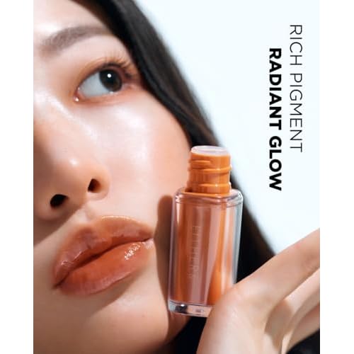 EITHER& Dewy Syrup Tint 02 ? Tokyo Blossom | Vibrant & Fresh Color Lip Tint, All-Day Juicy Glow, Smudge-Proof, Hydrating, Long-Lasting, Non-Sticky Formula (4.3g)
