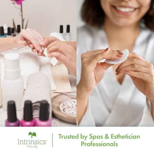 Intrinsics Cotton Naturelles (160 Count) - 2¡± Medium-High Absorbency Cotton Rounds, Lint-Free Hypoallergenic Cotton Pads, for Makeup Removal, Cleansing & Cosmetic Application