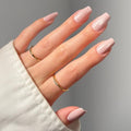 Glamnetic Medium Coffin Press On Nails - Velvet Pink Shimmer