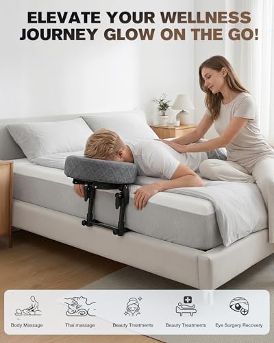 Adjustable Massage Headrest for Bed | Face Cradle Pillow