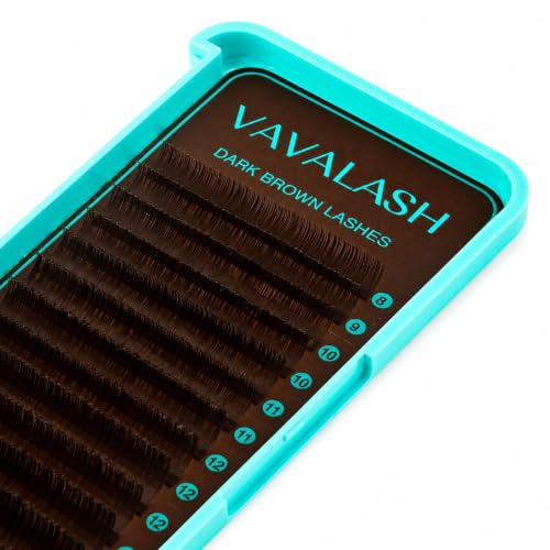 Brown Lash Extensions D Curl 0.05mm 8-15mm Mixed Length