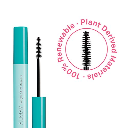 Almay Lenghthening Mascara,Volume & Lift, Eye Makeup, Hypoallergenic and-Fragrance Free, 020 Black Noir, 0.24 Fl Oz (Pack of 2)