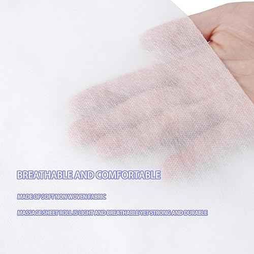 200 Pieces White Disposable Bed Sheets Non-woven Fabric SPA Table Sheet Bed Cover for Massage Beauty Tattoos,31'' x 71''