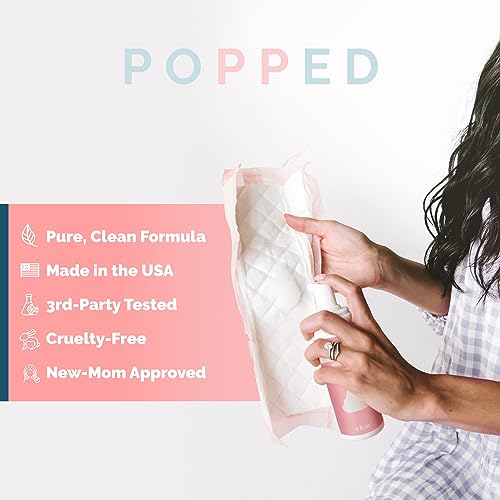 Popped Peri Bottle and Witch Hazel Foam with Aloe Postpartum Essentials Bundle