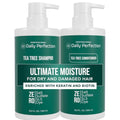 Daily Perfection Tea Tree Shampoo & Conditioner Set with Biotin & Keratin - Hydrating Hair Care Duo