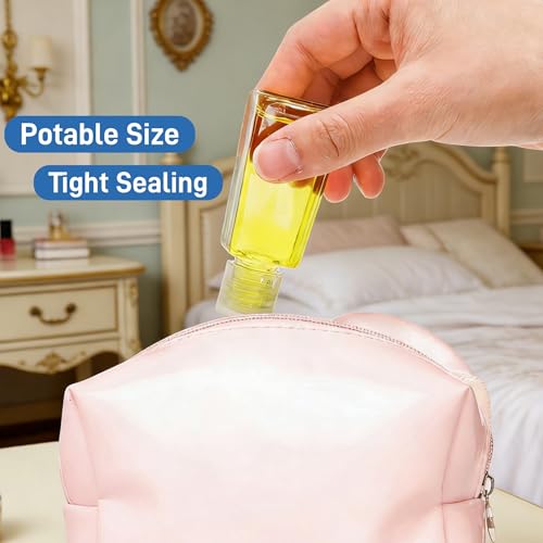 1 oz Travel Plastic Bottles, 100-Pack Flip Cap Refillable Containers