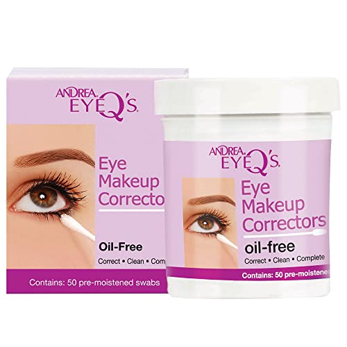 Andrea Eye Q Oil-Free Makeup Corrector Swabs, 50 Count