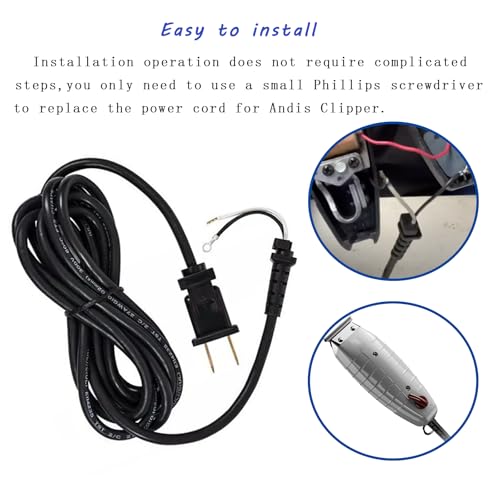 04624 Trimmer Cord for Andis Cord,Power Line for T-Outliner Clippers Hair Trimmer