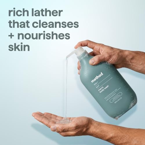 Method Men’s Body Wash Sea + Surf Scent 28 fl oz - Cruelty-Free, Recycled Bottle