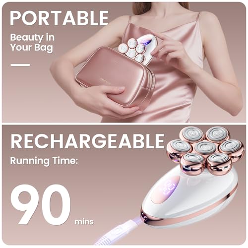 Women’s Electric Rotary Shaver for Legs Bikini Underarms Waterproof Cordless Grooming Kit