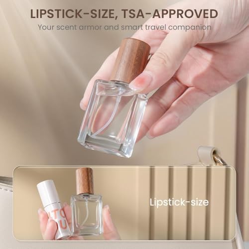 Perfume Atomizer 10ml Glass Travel Bottle (5-Pack)