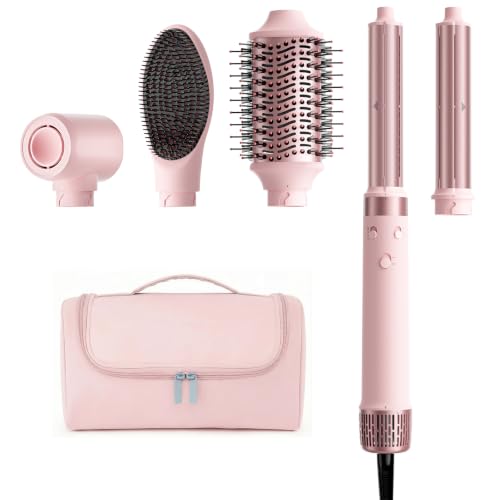 MESCOMB 5-in-1 Dual Voltage Hair Dryer Brush | Travel & Home Styler