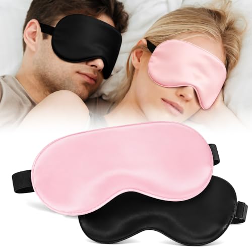 Cooling Gel Eye Mask for Migraines & Puffy Eyes – 2 Pack