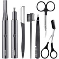 Electric Eyebrow & Nose Hair Trimmer, 7-in-1 Precision Grooming Kit: Eyebrow Trimmer, Nose Trimmer, Razor, Scissors, Tweezers | All-in-One Tool