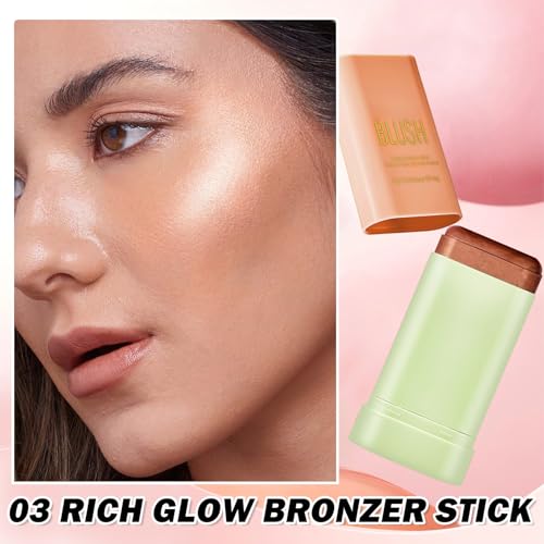 Cream Blush Stick - Waterproof Buildable Highlighter Contour