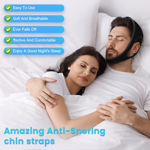 Anti-Snoring Chin Strap for Men & Women – Adjustable Sleep Aid