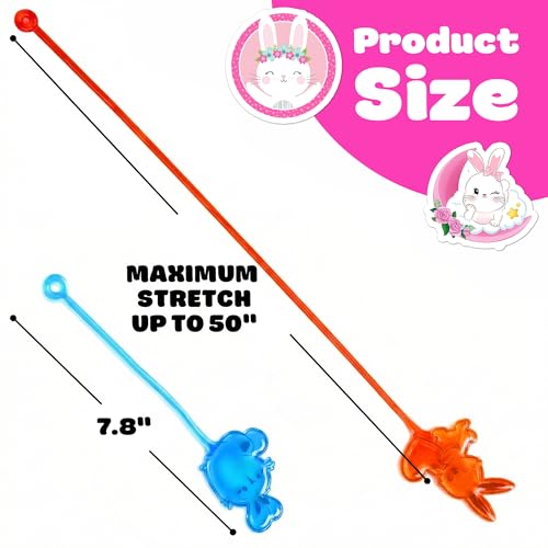 48pcs Bunny Party Favors - Stick Hands & Temporary Tattoos
