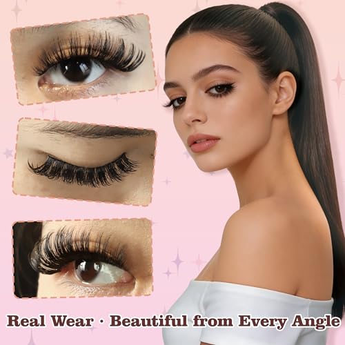 Wispy Volume Strip Lashes 18mm Cat Eye Faux Mink 5 Pairs