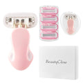 Travel Razor for Women with Mini Handle, Extra Smooth 5-Blade Travel Size Razors with Case & Gift Box, Includes 5 Cartridges (Pink)